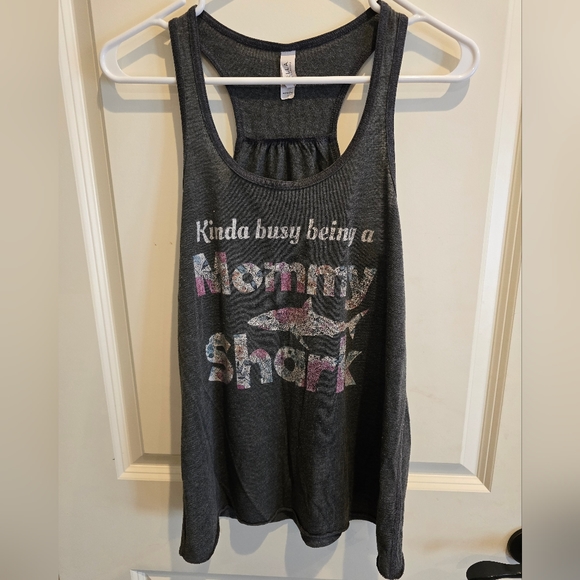 Mommy Shark tank top - Picture 1 of 2